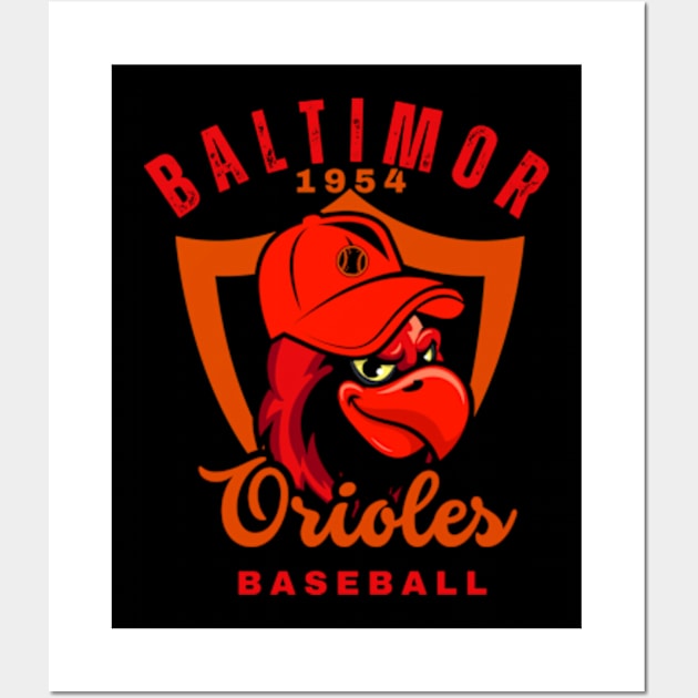 orioles baseball Wall Art by soft and timeless